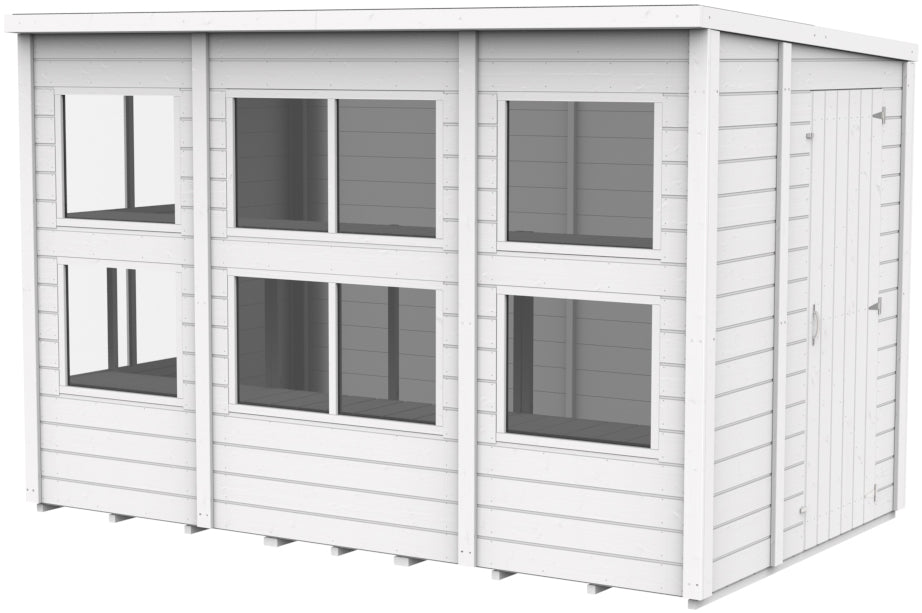 Storehaus Planteringsförråd med pulpettak 306 x 186 cm