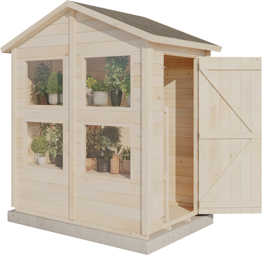Storehaus Planteringsförråd med sadeltak 126 x 186 cm