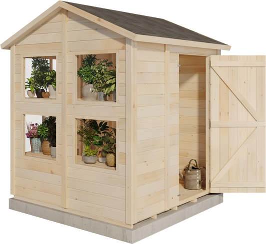 Storehaus Planteringsförråd förråd med sadeltak 186 x 186 cm