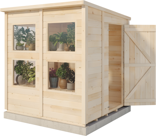 Storehaus Planteringsförråd med pulpettak 186 x 186 cm