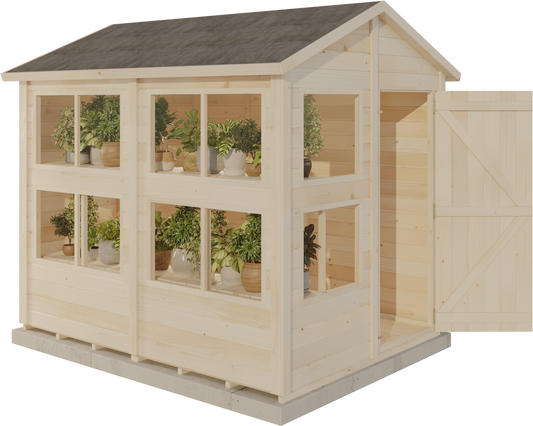 Storehaus Planteringsförråd med sadeltak 246 x 186 cm