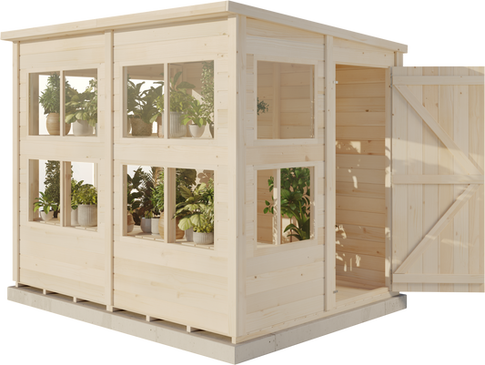 Storehaus Planteringsförråd med pulpettak 246 x 186 cm