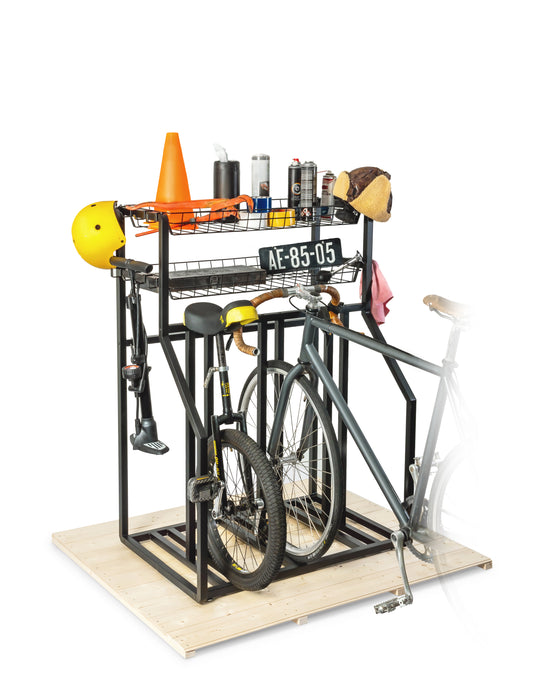 Cykelställ med avlastning