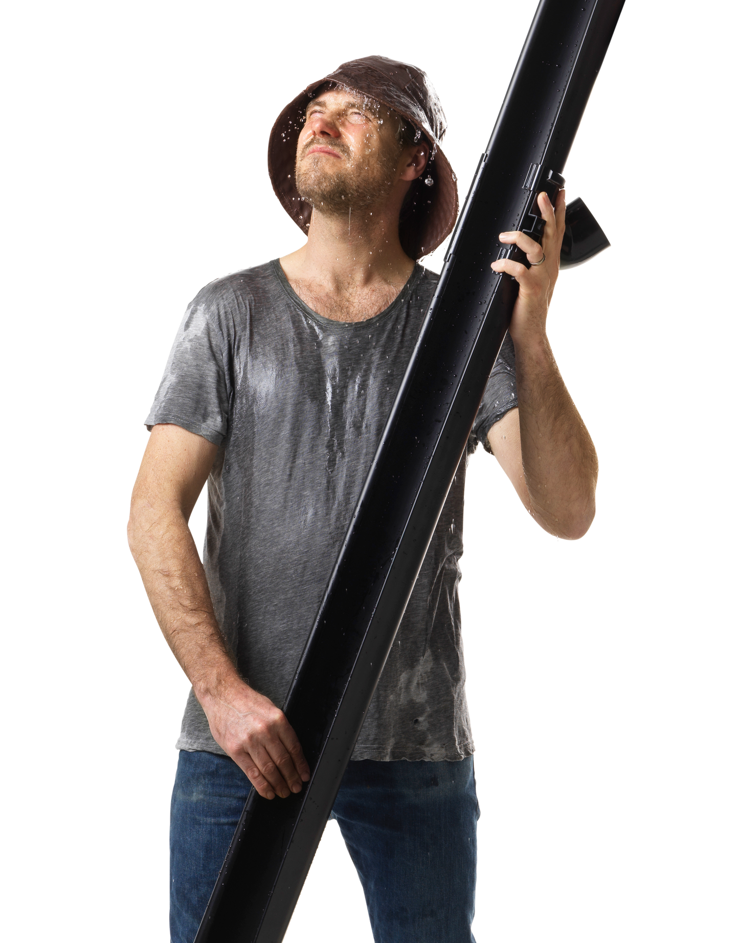 Avvattning för sadeltak 4 m