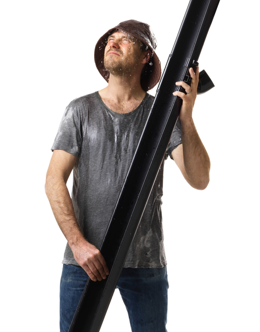 Avvattning för pulpettak 2 m